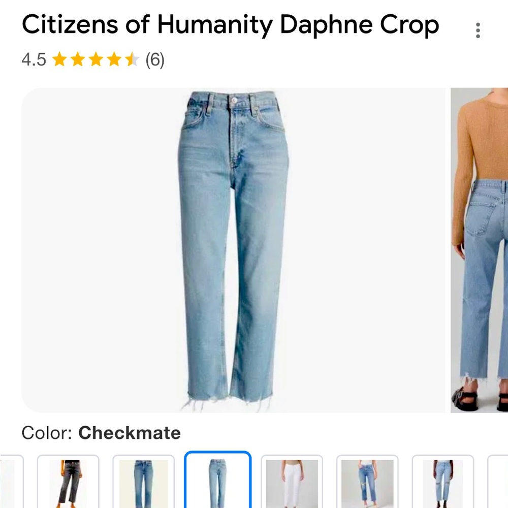 Citizens Against Humanity Jeans size 31.  Worn once and  washed.  Perfect!